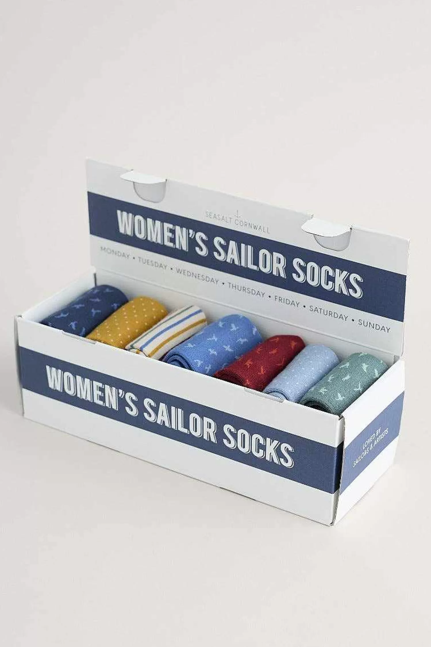 Women Seasalt Cornwall Box Of 7 Women'S Sailor Socks