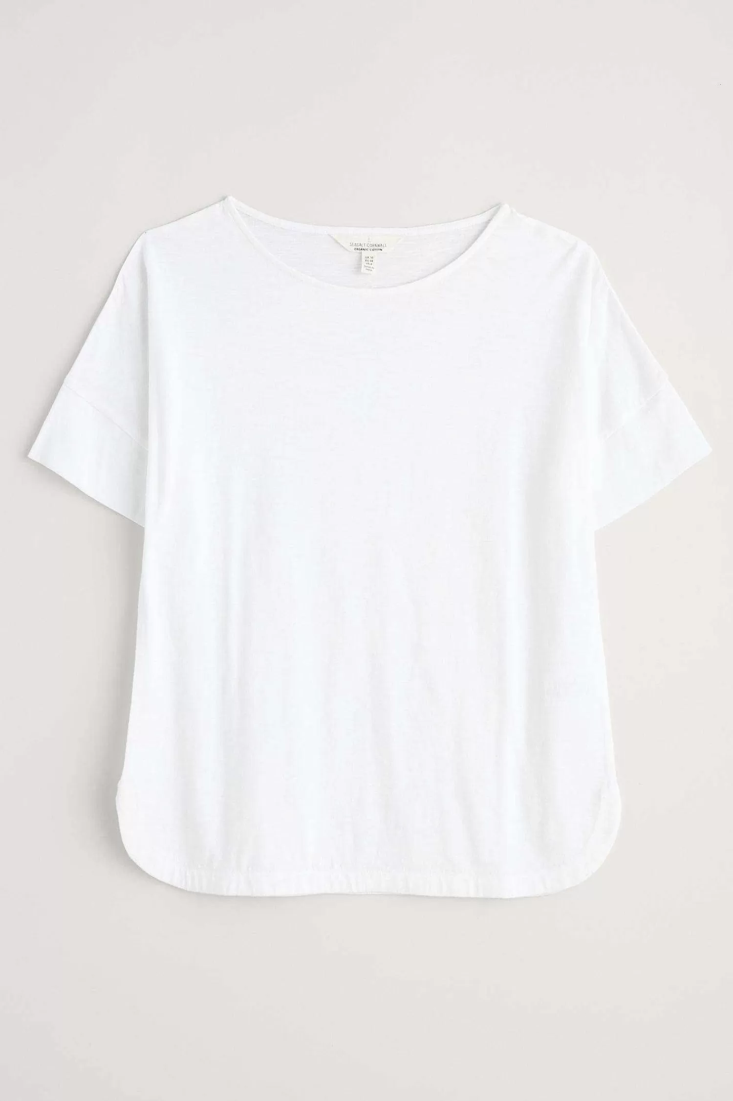 Women Seasalt Cornwall Bryher View Organic Cotton Boat Neck T-Shirt (Gots)