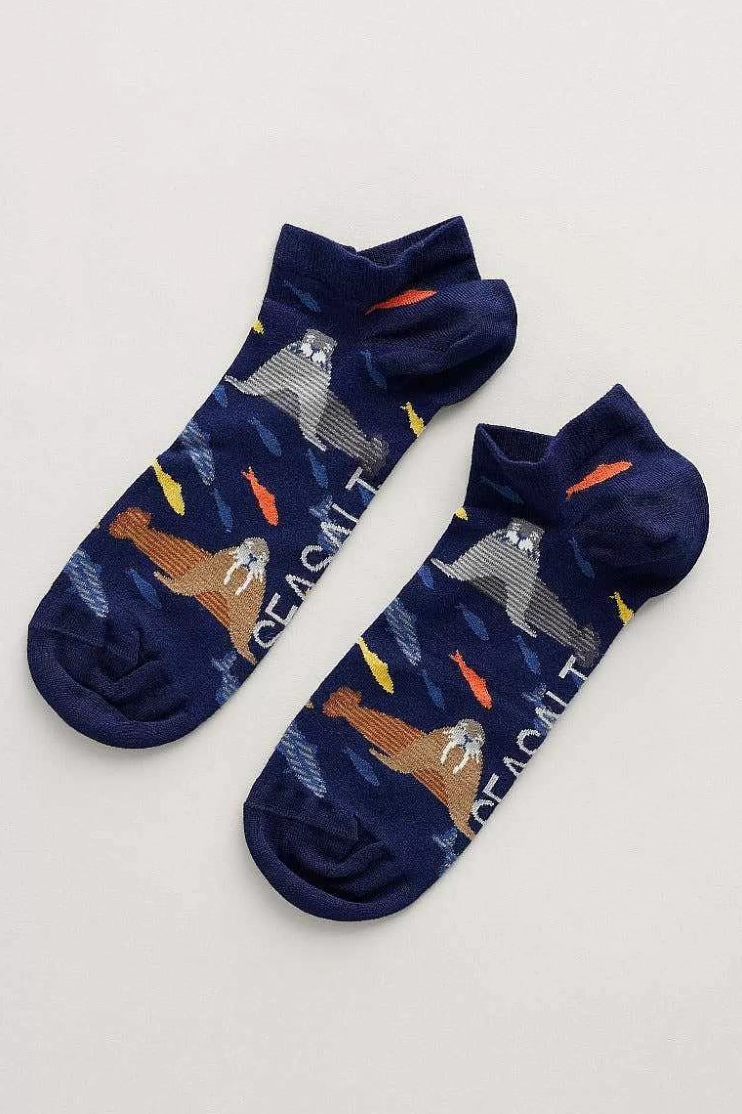 Men Seasalt Cornwall Men'S Arty Trainer Socks