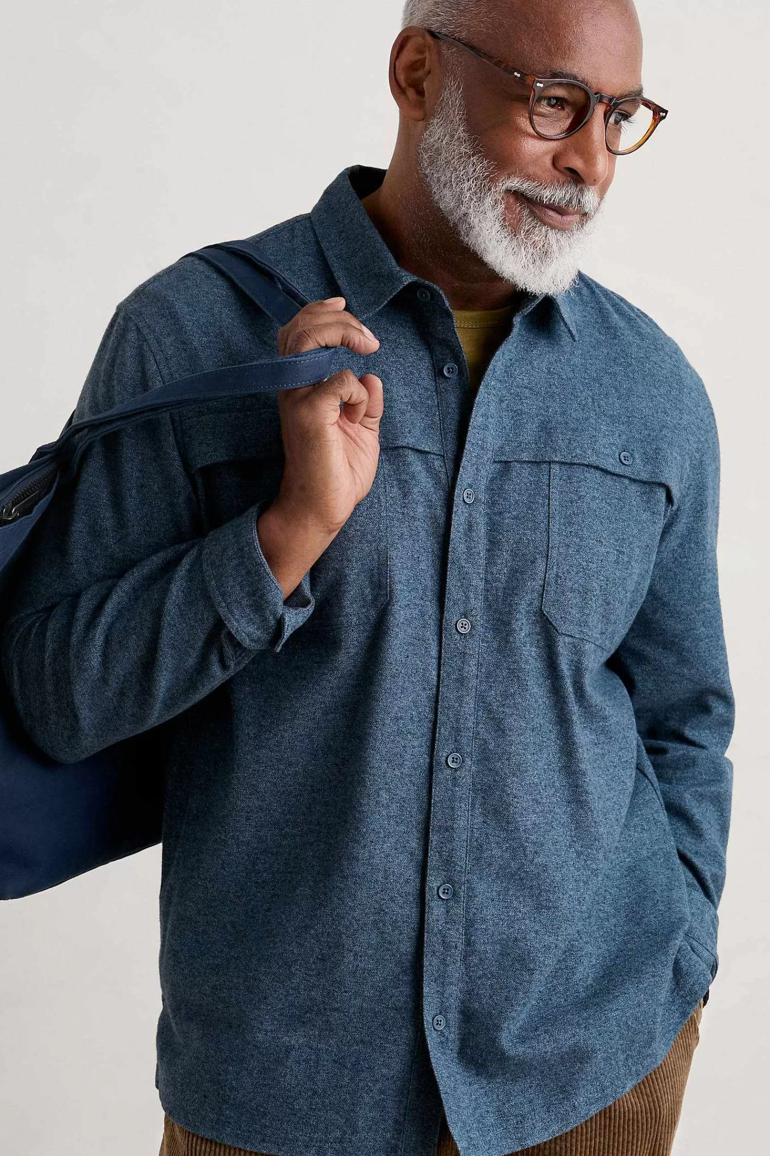 Men Seasalt Cornwall Men'S Chandlery Flannel Overshirt