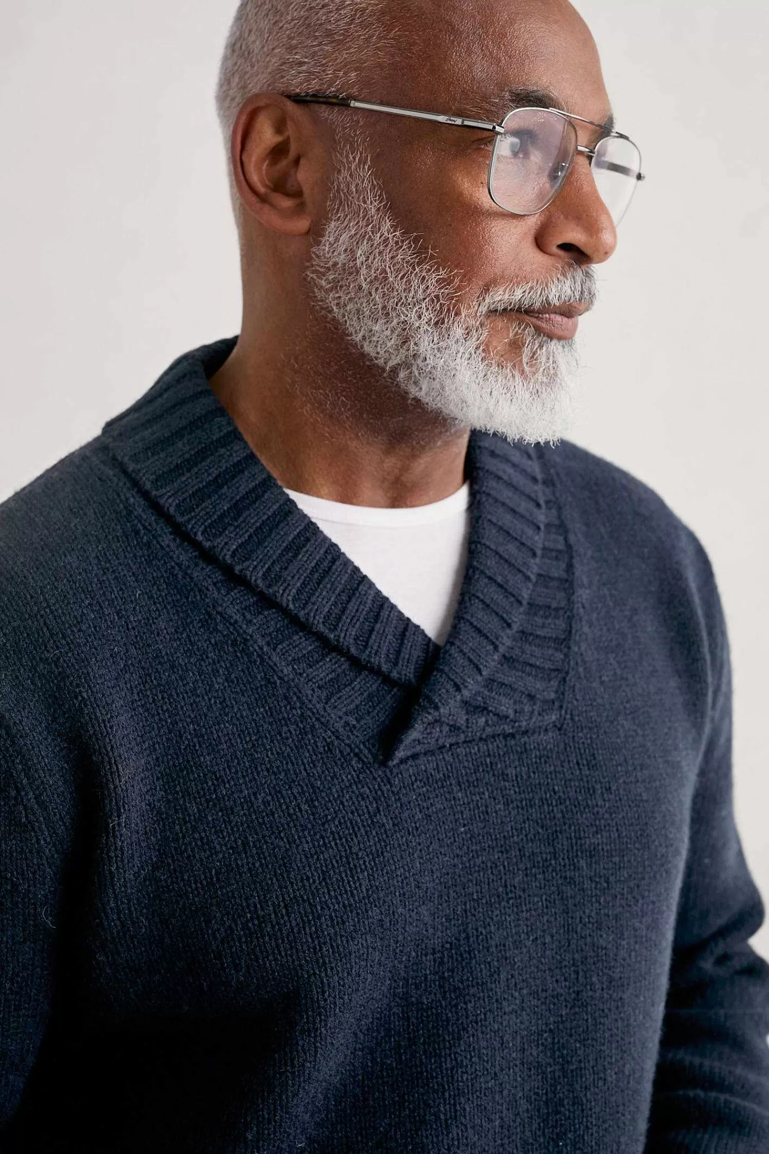 Men Seasalt Cornwall Men'S Daver Shawl Neck Jumper
