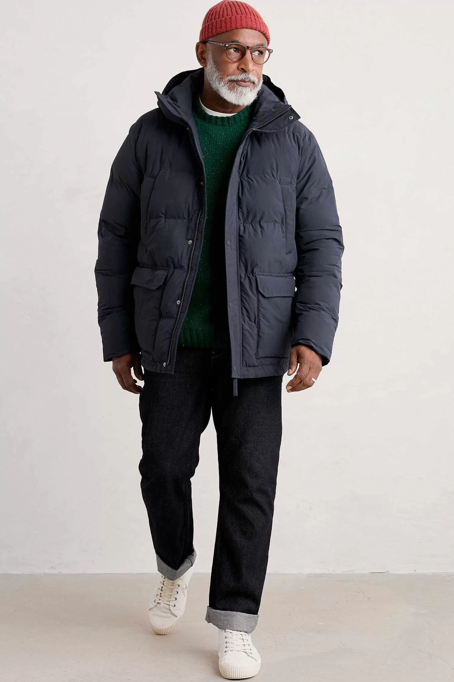 Men Seasalt Cornwall Men'S Gatekeeper Waterproof Puffer Coat