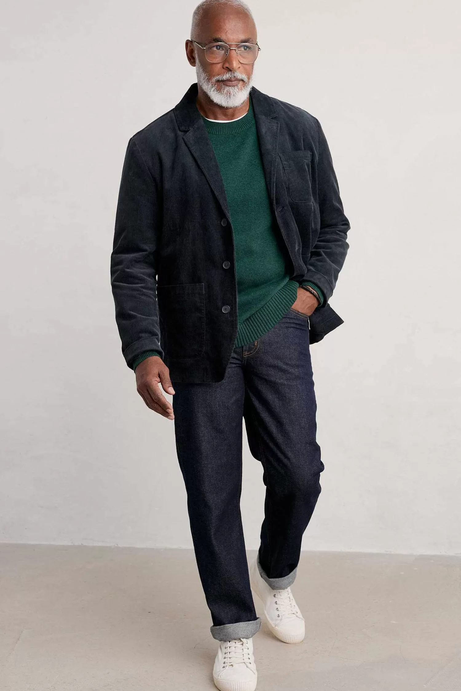 Men Seasalt Cornwall Men'S Plantsman Cord Blazer