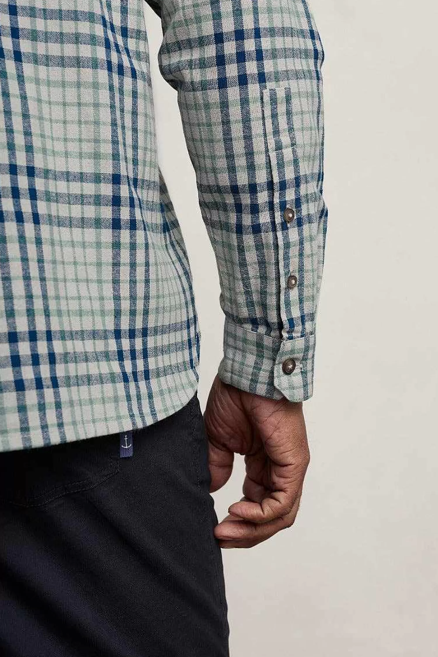 Men Seasalt Cornwall Men'S Rivalen Organic Cotton Shirt