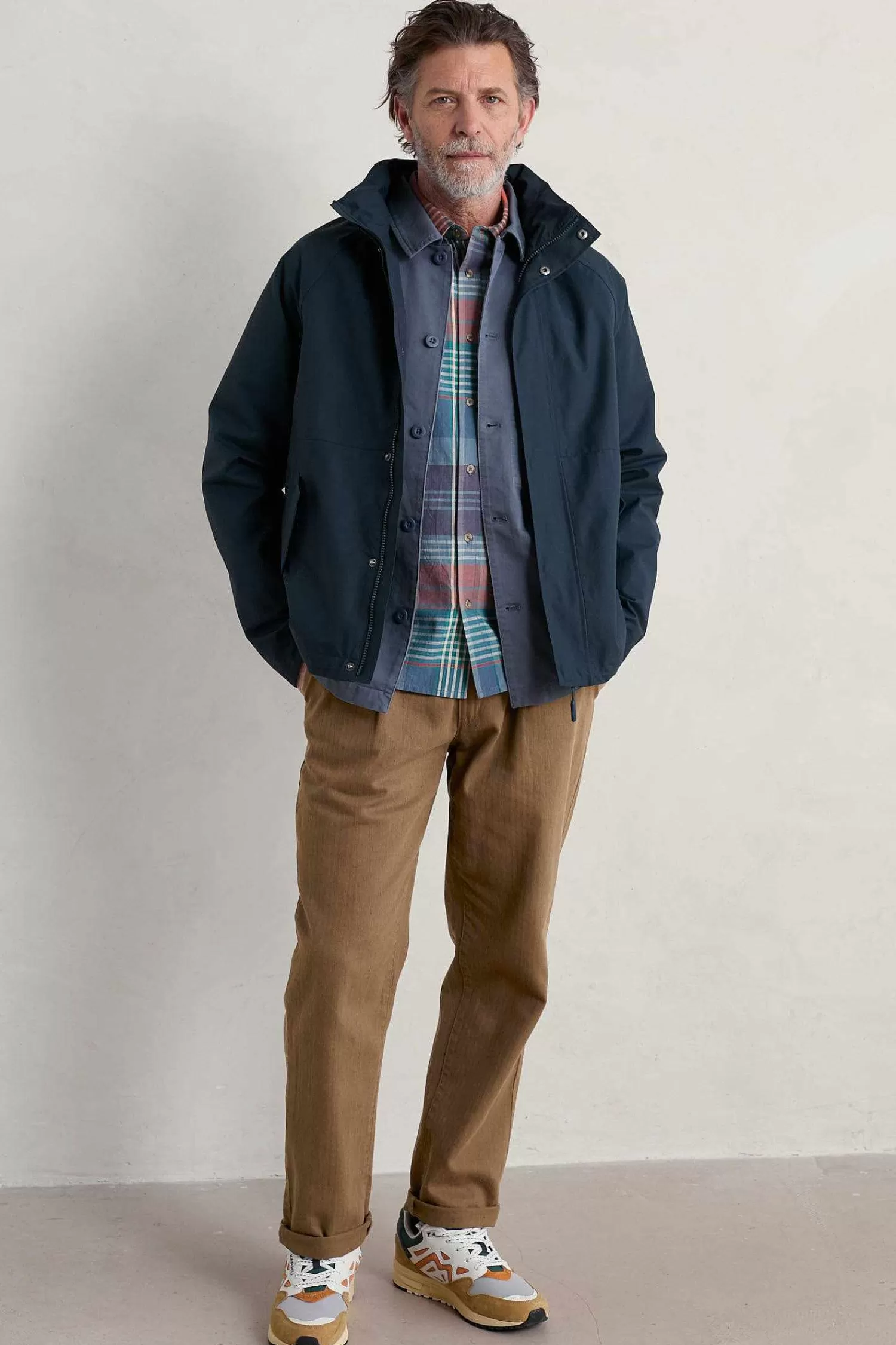 Men Seasalt Cornwall Men'S Sea Edge Waterproof Coat