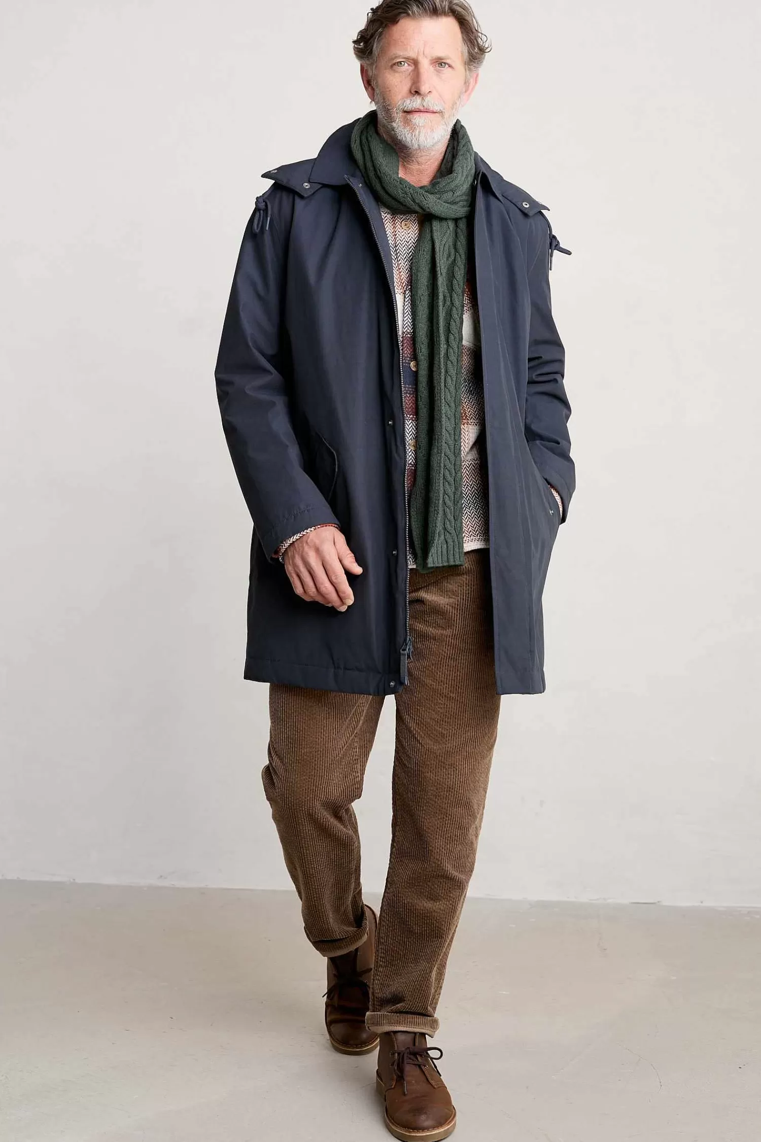 Men Seasalt Cornwall Men'S Stone Wave Waterproof Coat