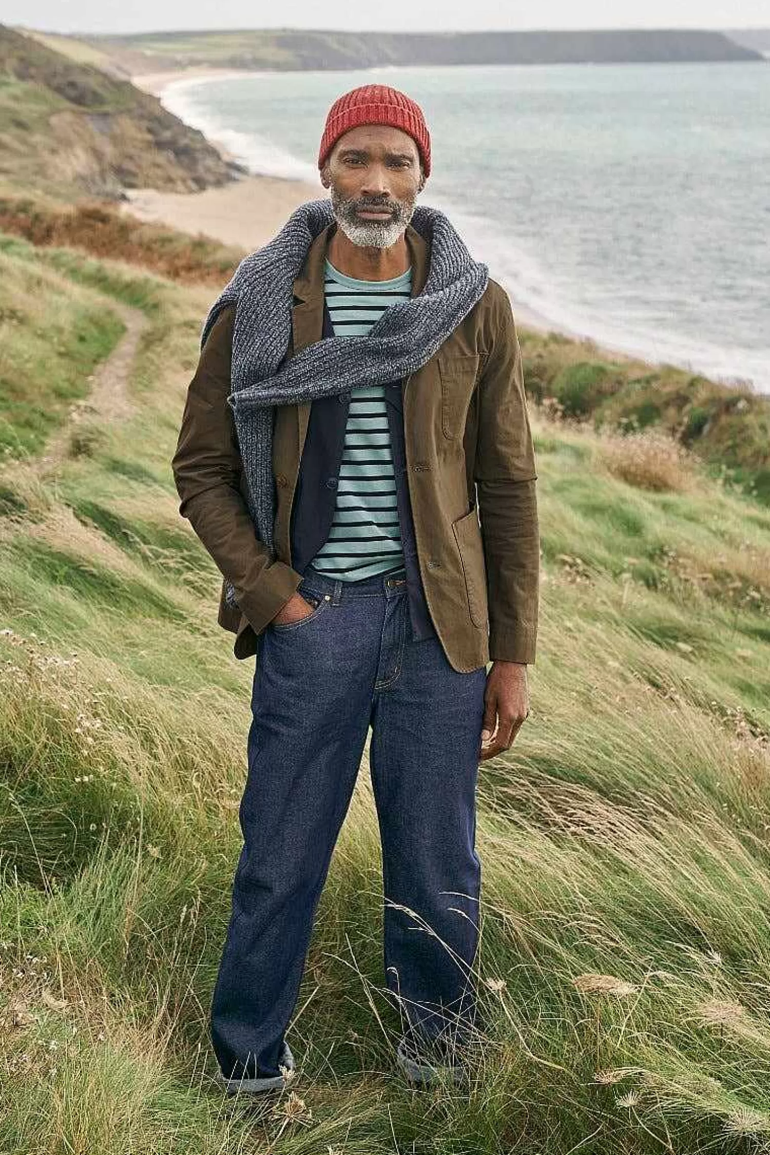 Men Seasalt Cornwall Men'S Towen Organic Cotton Blazer