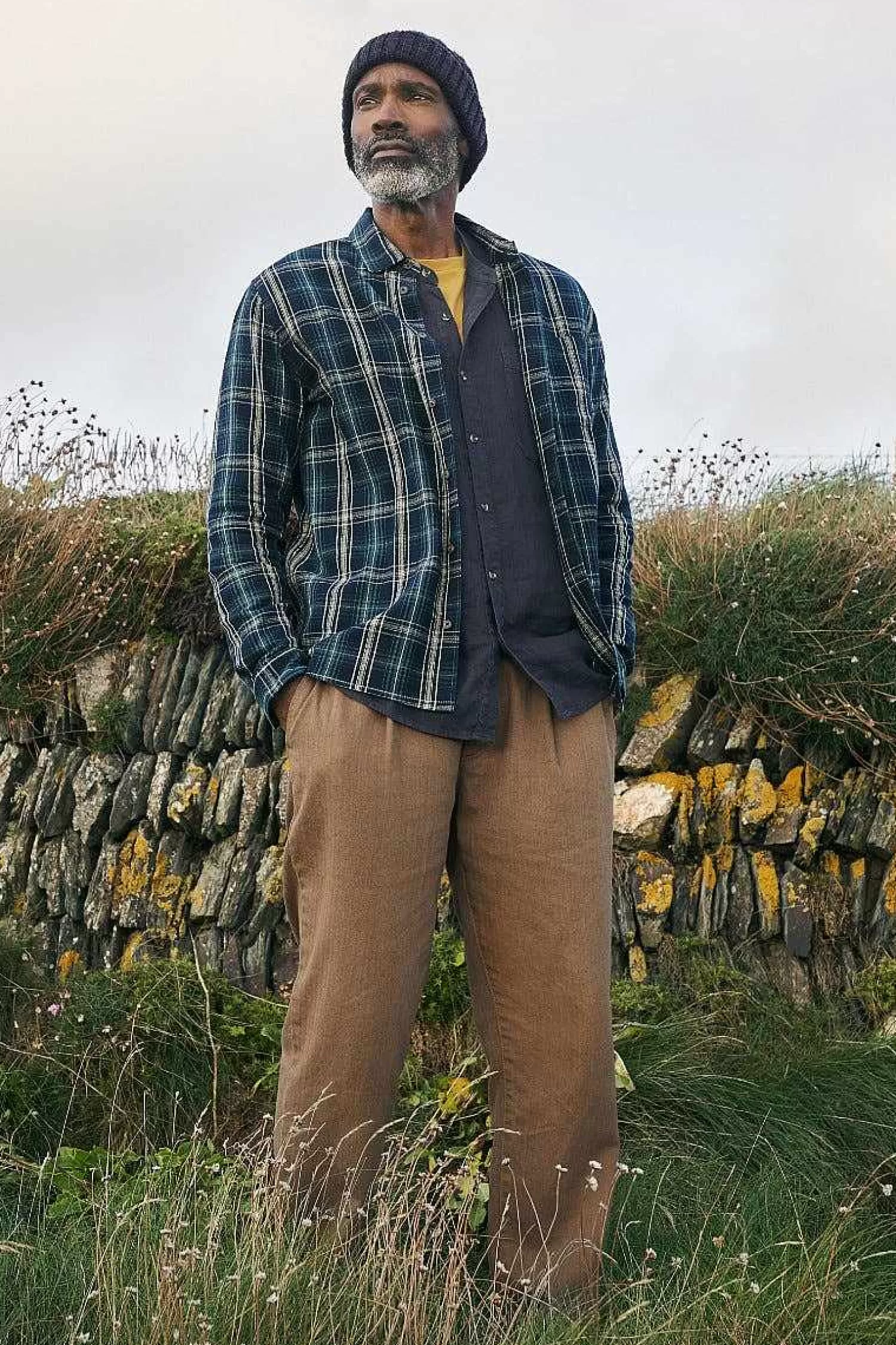 Men Seasalt Cornwall Men'S Tristan Organic Cotton Shirt