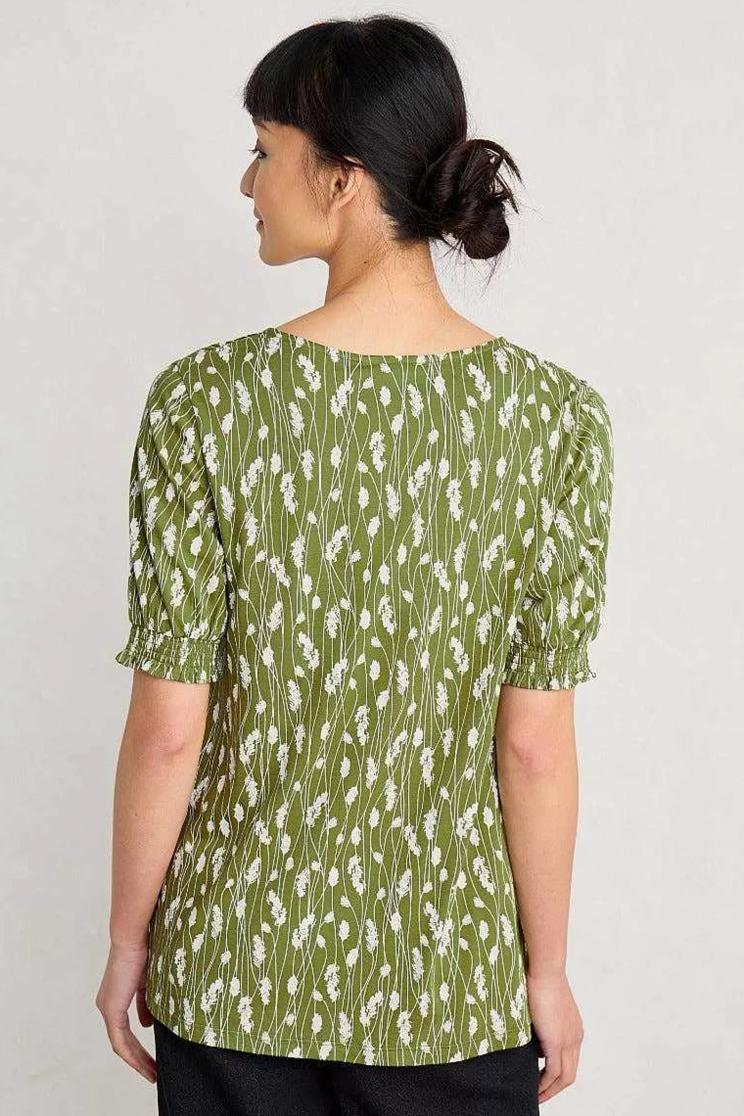 Women Seasalt Cornwall Rosehip V-Neck Jersey Top