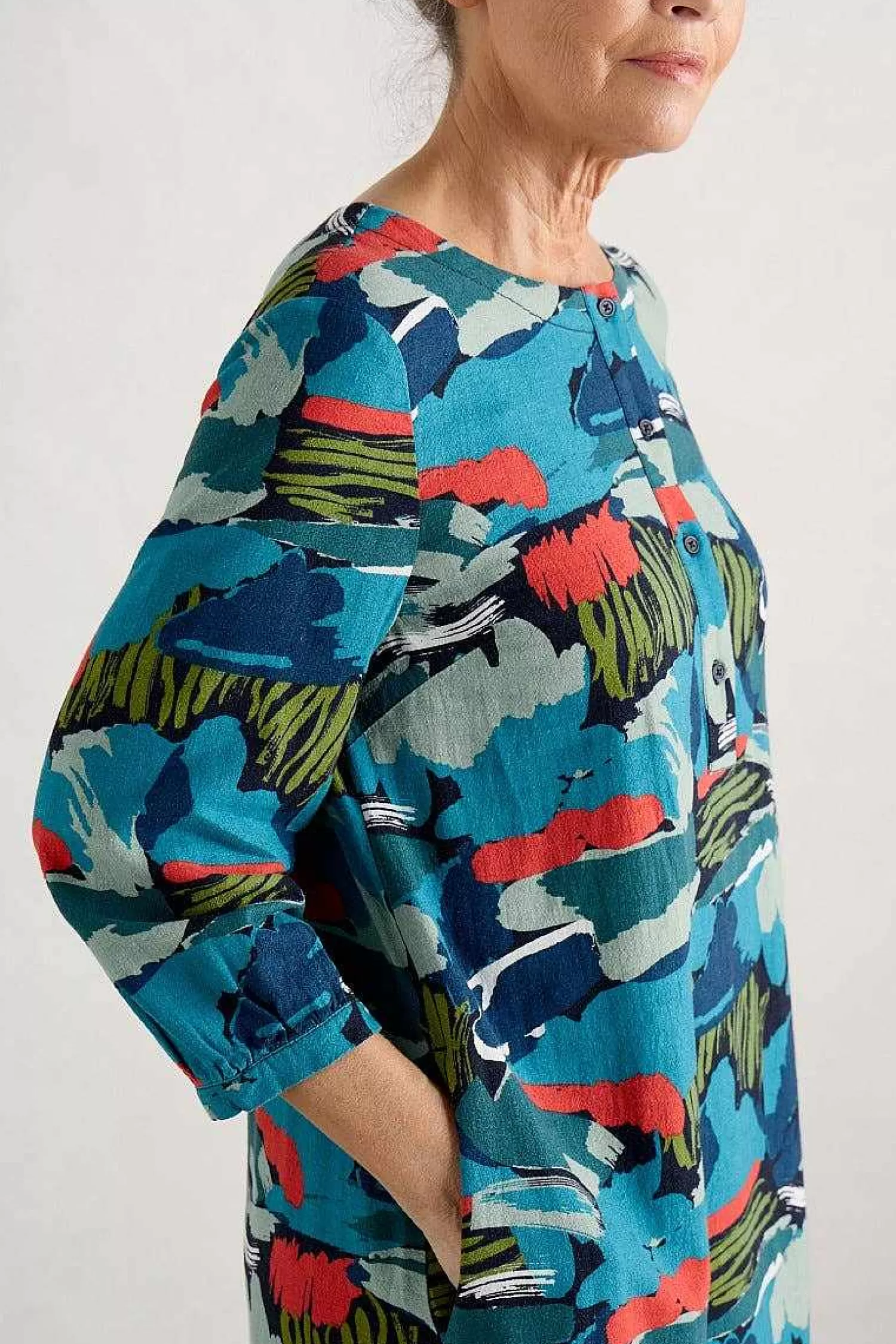 Women Seasalt Cornwall Sea Call A-Line Dress