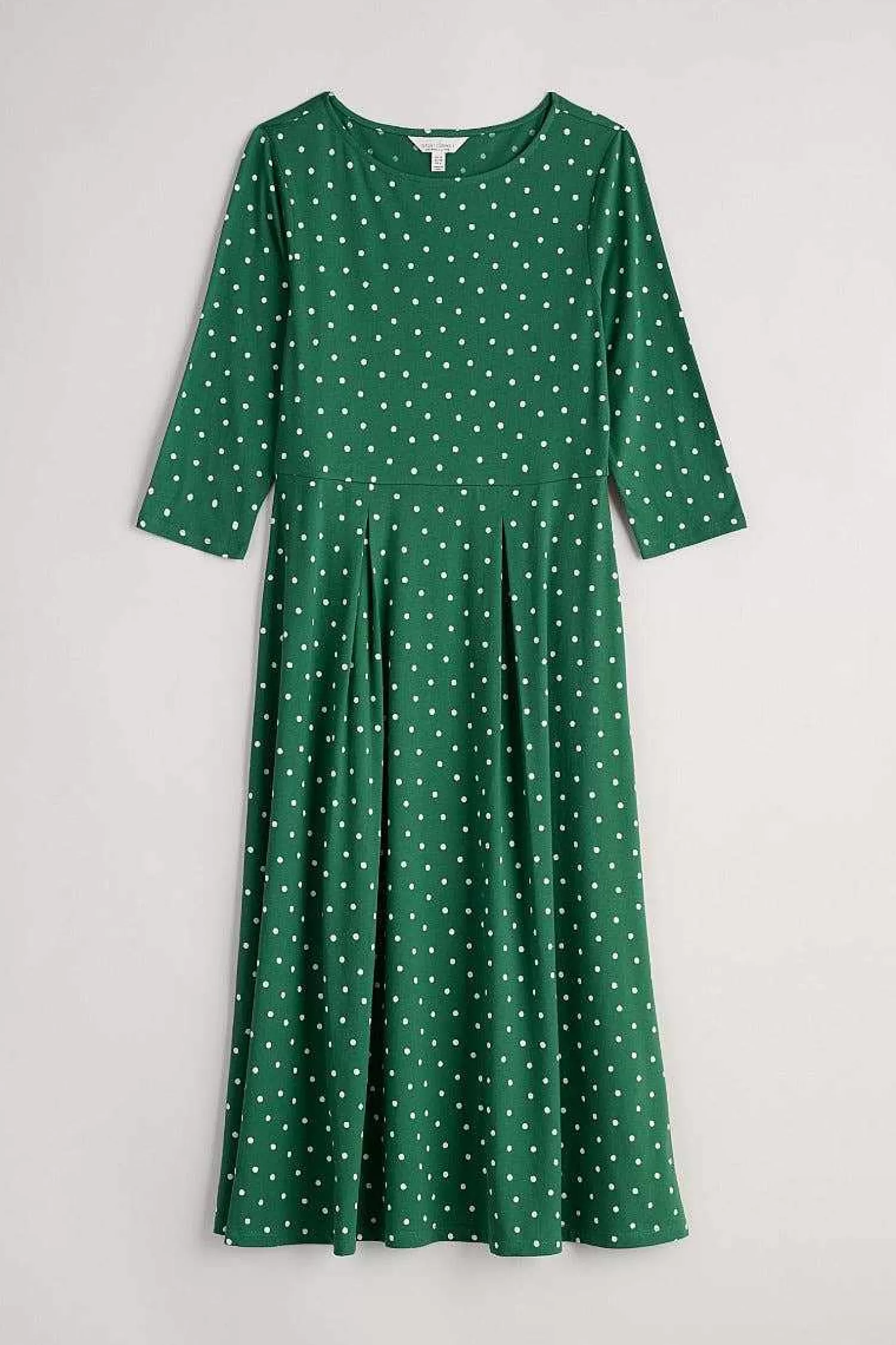 Women Seasalt Cornwall Wild Bouquet 3/4 Sleeve Midi Dress
