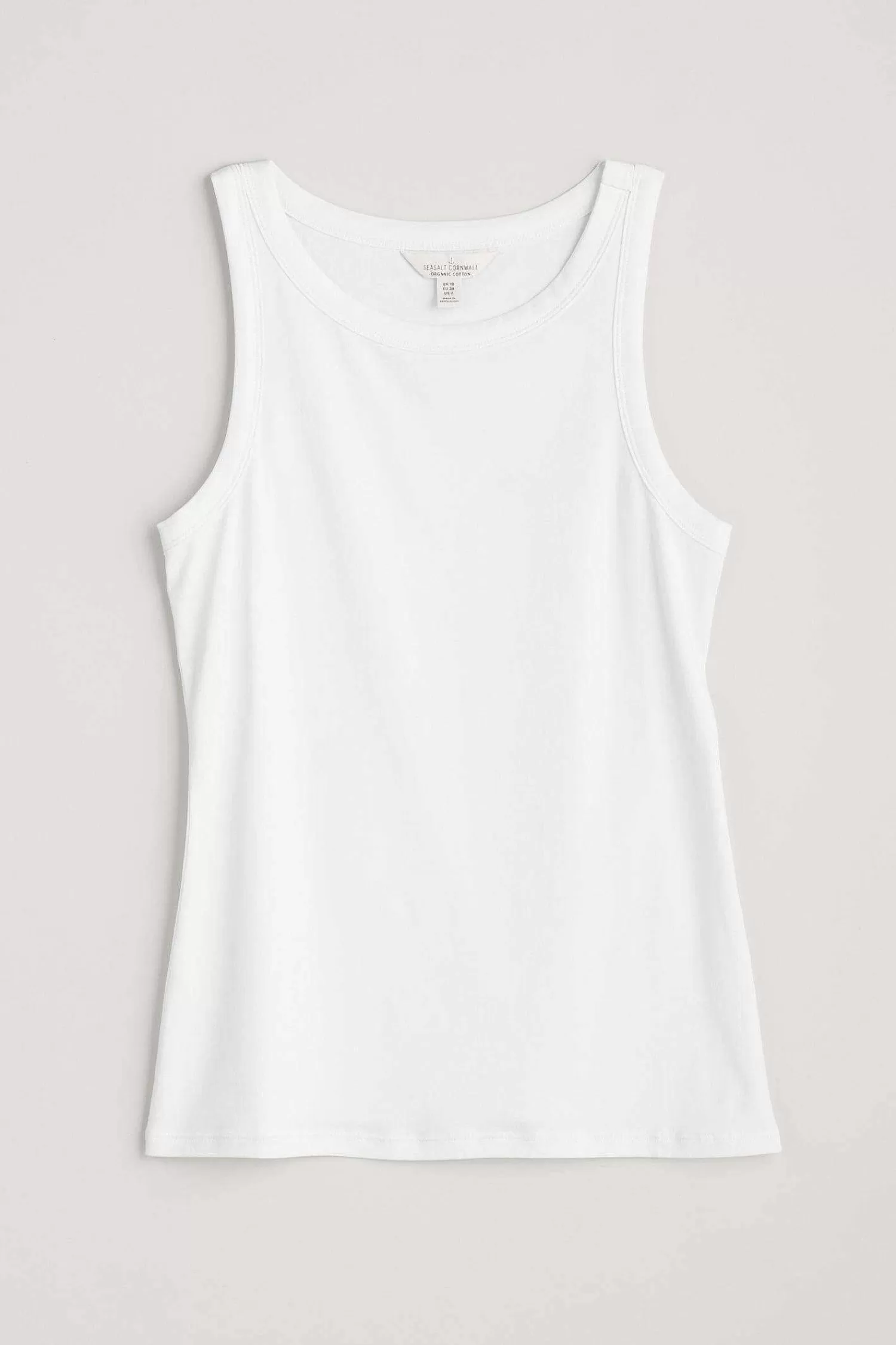 Women Seasalt Cornwall Wild Plain Organic Cotton Racerback Vest (Gots)
